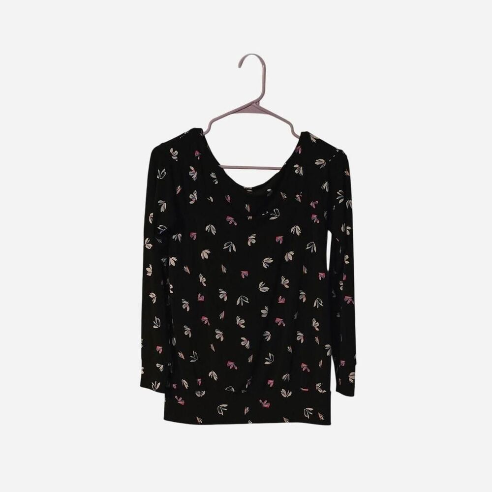 The Limited Black Blouse Floral Design Size Small